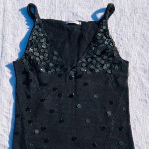 CHAIKEN**Beautiful Leather Emb. Top**Med. $445